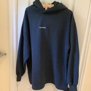 Black oversize Acne Studios hoodie
